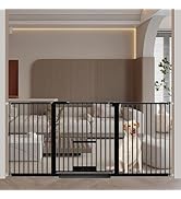 Amazon.co.jp: Seogva ペットゲート 3.5cm柵間隔 ペットドア付き 高さ